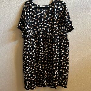 Entro Black White & Tan 2X Large Dress